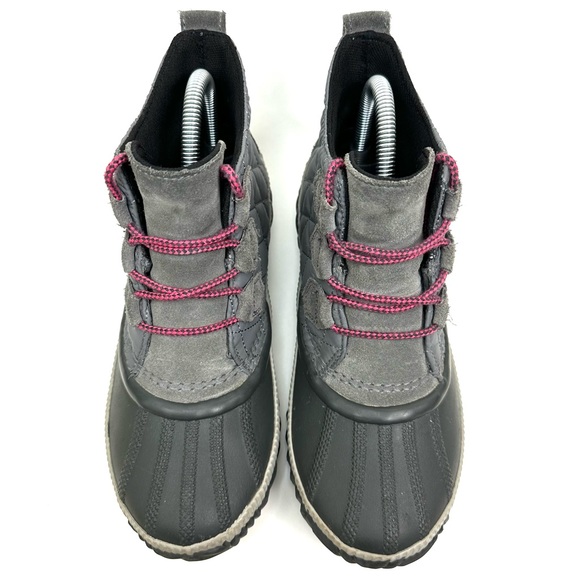 SOREL Out N About Plus Womens Quarry Gray Waterproof Ankle Boots Size 7.5 - Picture 2 of 10